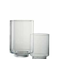 PARIS PRIX - Photophore design "laura" 35cm transparent