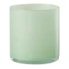 PARIS PRIX - Photophore design en verre "jade" 12cm vert clair