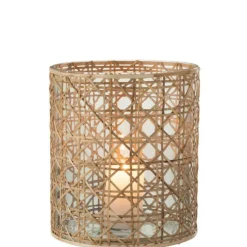 PARIS PRIX - Photophore design "candice" 23cm naturel