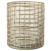 PARIS PRIX - Photophore design en rotin "lamina" 22cm naturel