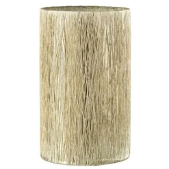 PARIS PRIX - Photophore en verre design "nelly" 20cm argent