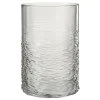 PARIS PRIX - Photophore en verre design "sladia" 30cm gris