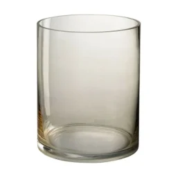 PARIS PRIX - Photophore rond design verre "wils" 25cm beige