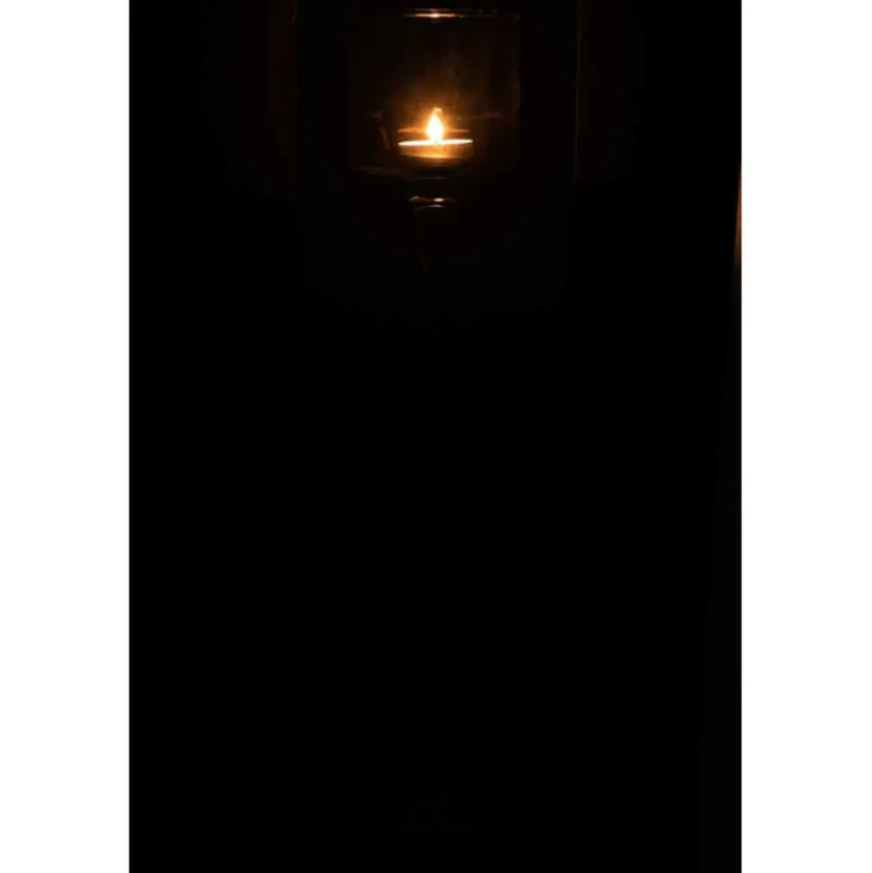 PARIS PRIX - Photophore sur pied "verre" 42cm transparent