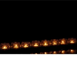 PARIS PRIX - Photophore verre craquelé 