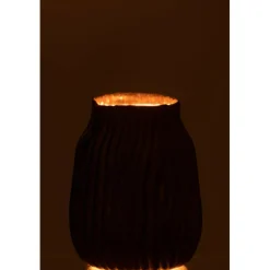 PARIS PRIX - Vase à rainures en verre 