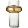 PARIS PRIX - Vase design "bague cylindrique" 25cm transparent