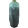 PARIS PRIX - Vase design en céramique "vintage" 93cm bleu