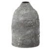 PARIS PRIX - Vase design en métal "effy" 24cm gris