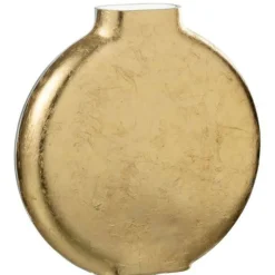 PARIS PRIX - Vase design en verre "miki" 25cm or