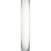 PARIS PRIX - Vase design en verre "vola" 60cm transparent