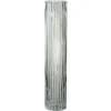 PARIS PRIX - Vase design "lignes verre" 40cm transparent
