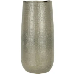 PARIS PRIX - Vase en céramique design "yuella" 50cm gris