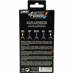 PÉBÉO - 5 marqueurs à base d'huile - 5 x 4 mm