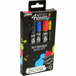 PÉBÉO - 5 marqueurs à base d'huile - 5 x 4 mm