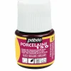 PÉBÉO - Peinture à l'eau brillante pour porcelaine - rouge étrusque - 45 ml