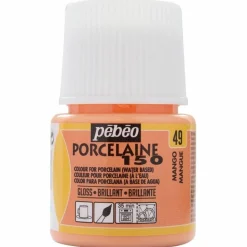 PÉBÉO - Peinture à l'eau brillante pour porcelaine - mangue - 45 ml