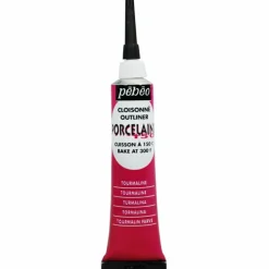 PÉBÉO - Peinture à l'eau brillante pour porcelaine - rouge - 20 ml