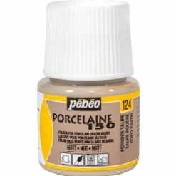PÉBÉO - Peinture à l'eau mate pour porcelaine - taupe - 45 ml