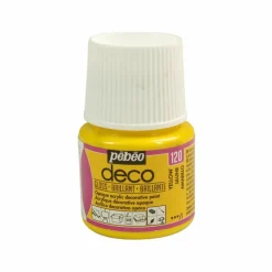 PÉBÉO - Peinture acrylique opaque brillante - noir profond - 45 ml