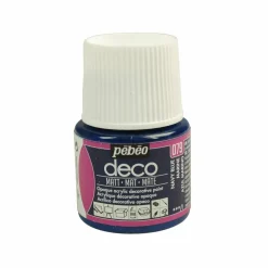 PÉBÉO - Peinture acrylique opaque mate - bleu marine - 45 ml