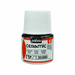 PÉBÉO - Peinture céramique et multi-surfaces - blanc - 45 ml
