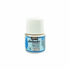 PÉBÉO - Peinture textile setacolor opaque effet nacré - bleu - 45 ml