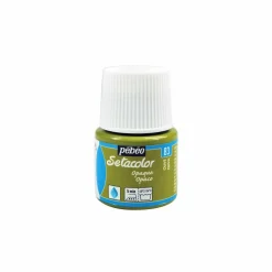 PÉBÉO - Peinture textile setacolor opaque - vert olive - 45 ml