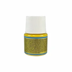 PÉBÉO - Peinture textile setacolor opaque effet métallique - jaune riche - 45 ml