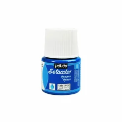 PÉBÉO - Peinture textile setacolor opaque - bleu cobalt - 45 ml