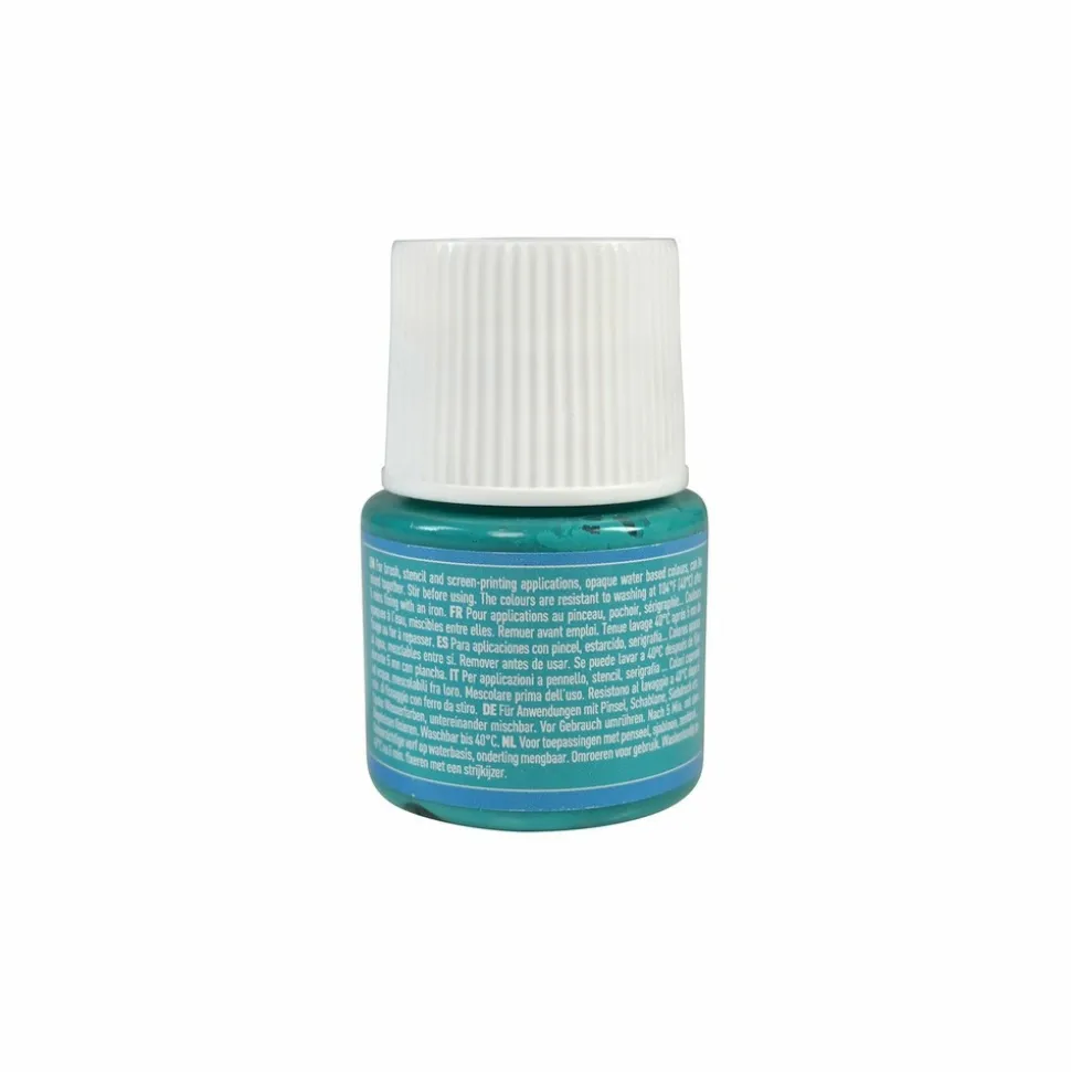 PÉBÉO - Peinture textile setacolor opaque - bleu turquoise - 45 ml