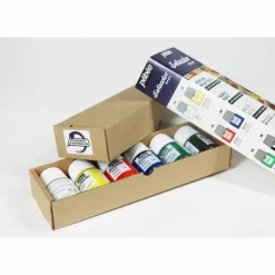 PÉBÉO - Set de 6 peintures pour tissus clairs et foncés setacolor - 6 x 20 ml