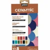PÉBÉO - Set de 12 peintures pour céramique - 12 x 20 ml