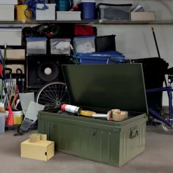 PIERRE HENRY - Cantine de rangement en acier premium 80 cm kaki 95 l