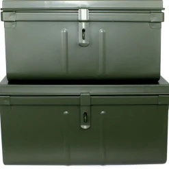 PIERRE HENRY - Lot de 2 coffres en métal habitat