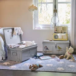 PIERRE HENRY - Lot de 2 coffres en métal habitat