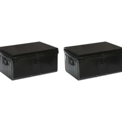 PIERRE HENRY - Lot de 2 coffres en métal habitat