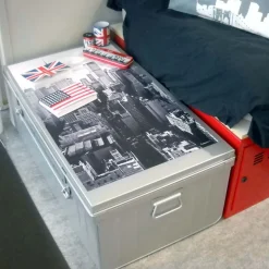 PIERRE HENRY - Malle habitat en acier 95 litres