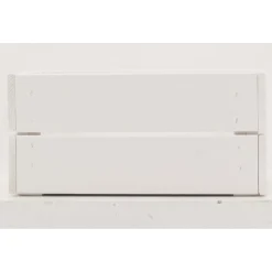 PINUS - Caisse de rangement en pin petit modèle 31 x 23 x 15 cm blanc