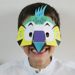 PIROUETTE CACAHOUÈTE - Kit créatif - 4 masques de la jungle à fabriquer et décorer