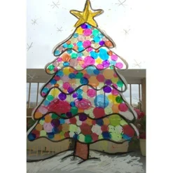 PLAYCOLOR - Coffret 6 gouaches solides + pochoirs playcolor window pour peinture sur verre