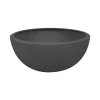 POETIC - Vasque Graphit Up ronde en plastique gris anthracite - D.29,5 cm