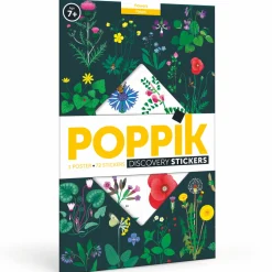 POPPIK - Poster à stickers botaniques DIY et ses 72 stickers - 100x68 cm