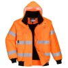 PORTWEST - Blouson bomber hivis 3 en 1 couleur : orange taille l - portwest