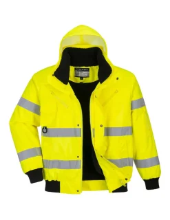 PORTWEST - Blouson bomber hivis 3 en 1 couleur : jaune taille l - portwest
