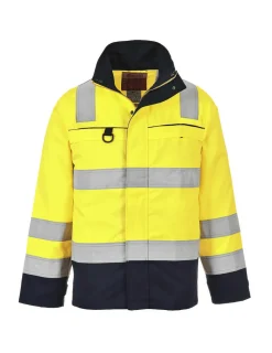 PORTWEST - Blouson haute-visibilité multirisques couleur : jaune/marine taille xxxl - portwest