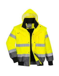PORTWEST - Blouson haute-visibilité bicolore couleur : jaune/gris taille l - portwest