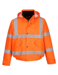 PORTWEST - Blouson hi-vis couleur : orange taille l - portwest