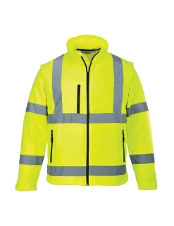 PORTWEST - Blouson hivis softshell (3 couches) couleur : jaune taille 4xl - portwest