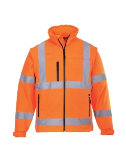 PORTWEST - Blouson hivis softshell (3 couches) couleur : orange taille l - portwest